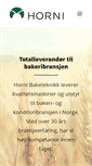 Mobile Screenshot of horni-baketeknikk.no